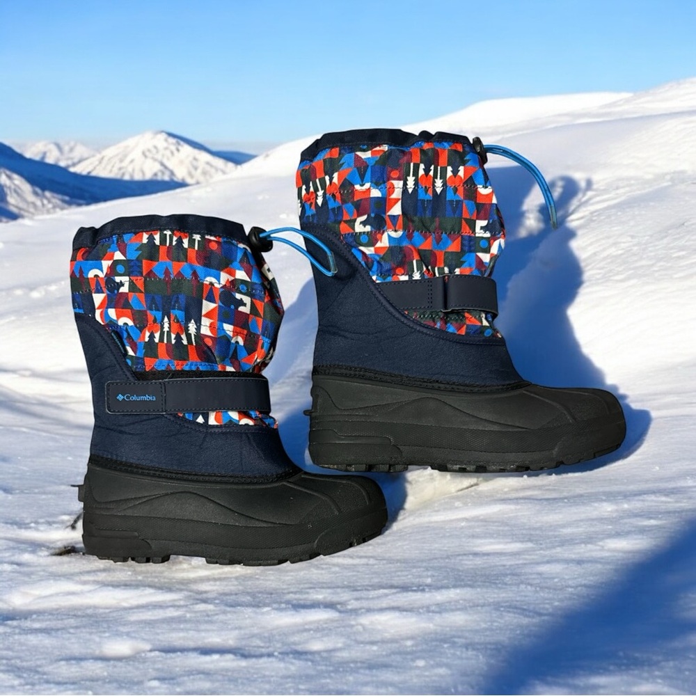 Columbia youth Powderbug Plus Il Print‎ Snow Boot-Girls Size 5